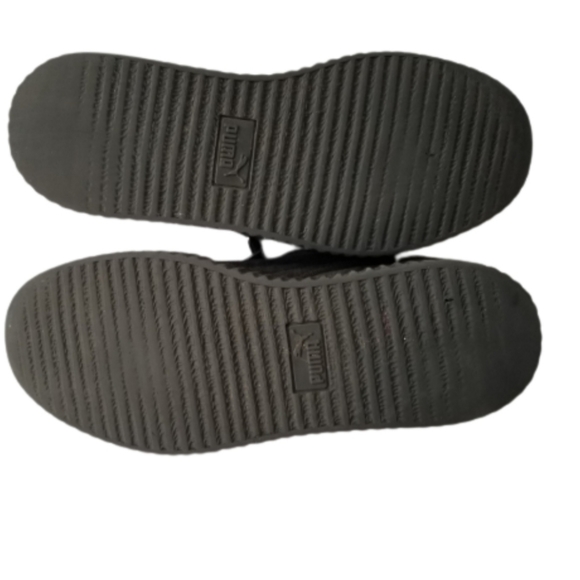 Savage X Fenty Velvet Gray Creepers Sneaker Shoe 8.5 Rihanna - Picture 7 of 11